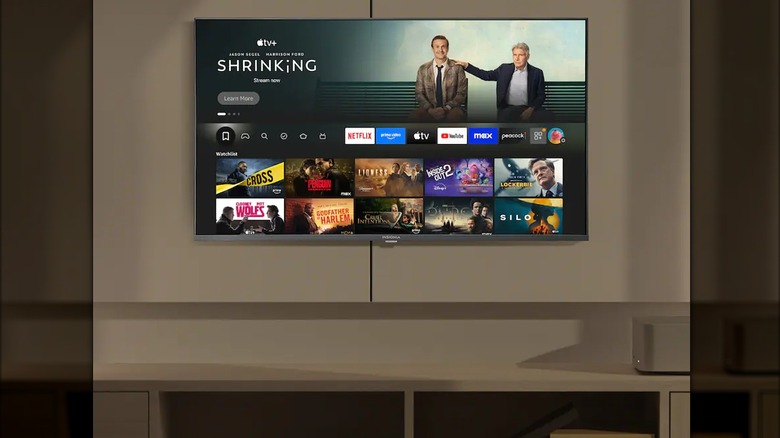 An Insignia 40-inch Class F40 Series LED Full HD (1080p resolution) Smart Fire TV.
