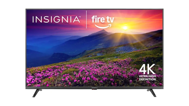 An Insignia 55-inch Class F50 Series LED 4K UHD Smart Fire TV.