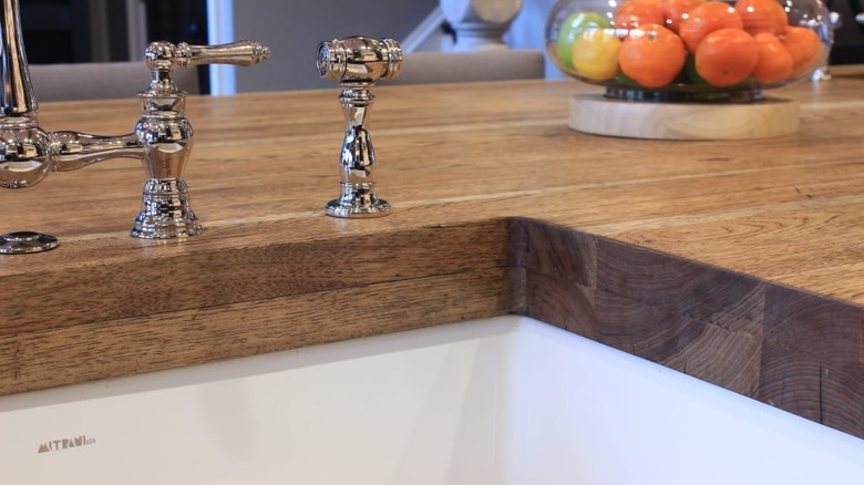 Hickory butcher block countertops