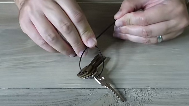 zip tie keychain