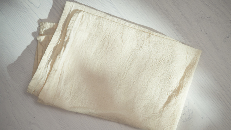 cheese cloth on surface