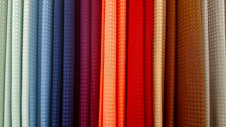 Colorful curtain panels