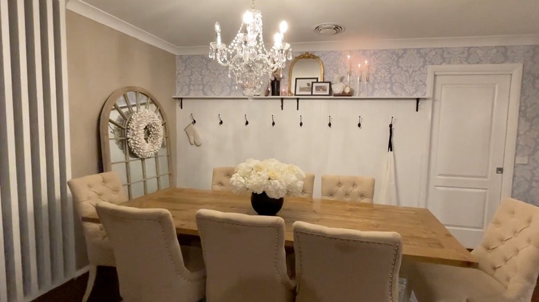 French cottage-style dining room