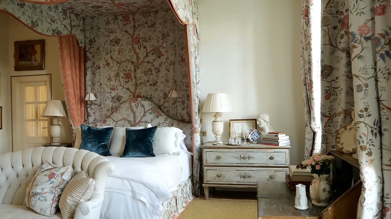 Bedroom with vintage furniture and decor