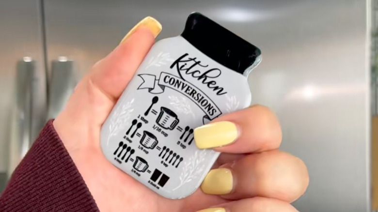 fridge magnet with kitchen conversions