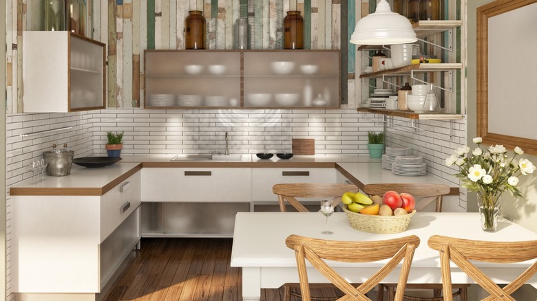 Farmhouse-inspired kitchen