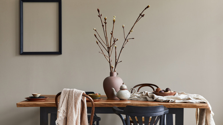 rustic decorated table