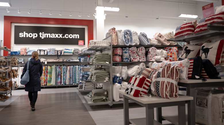 Inside a TJ Maxx store