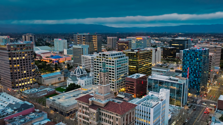 Aerial view of San Jose, California