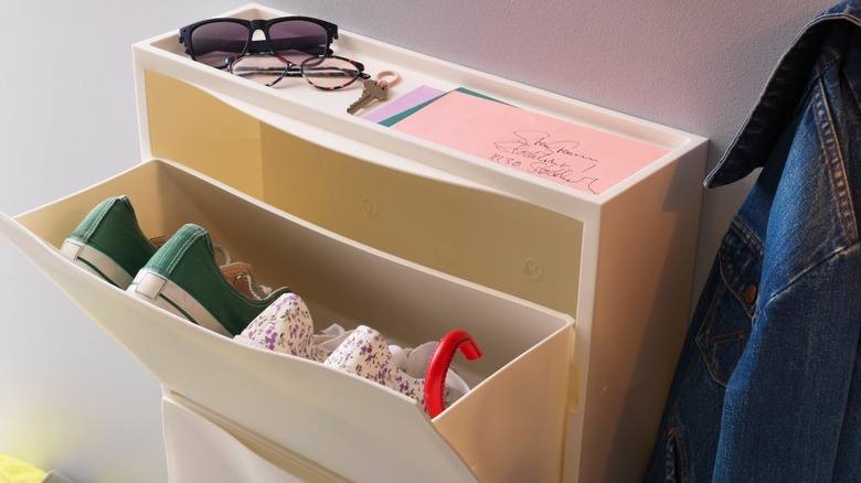 IKEA shoe storage for entryway