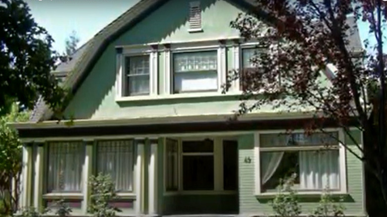 duck egg blue colonial house