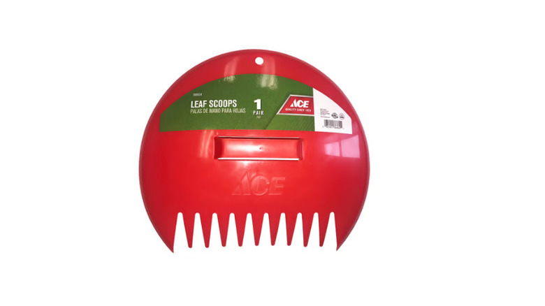 Ace's 12.5-inch 11-Tine Poly Leaf Scoop