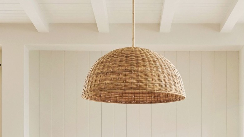 Rattan chandelier