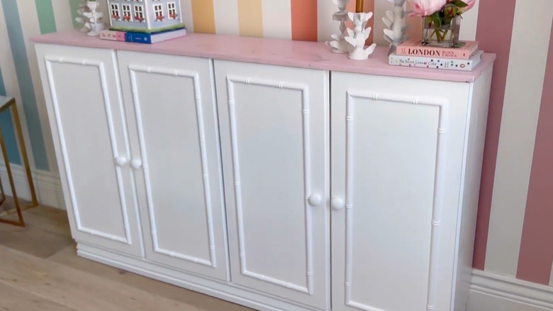 IKEA cabinet with trim details