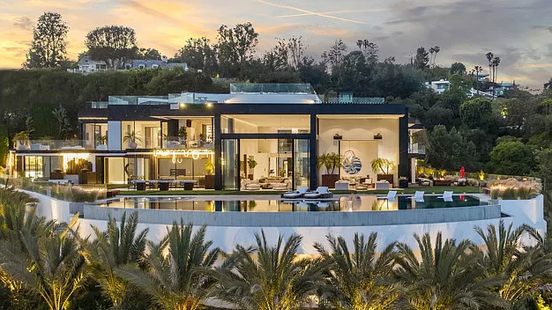 View of LA mansion