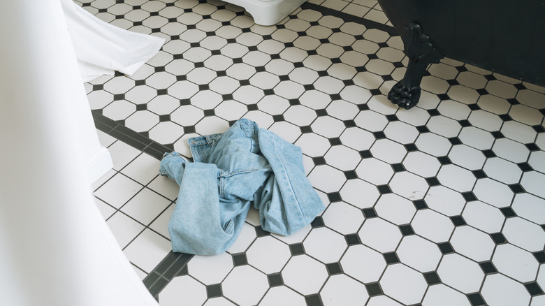 Laundry on the floor