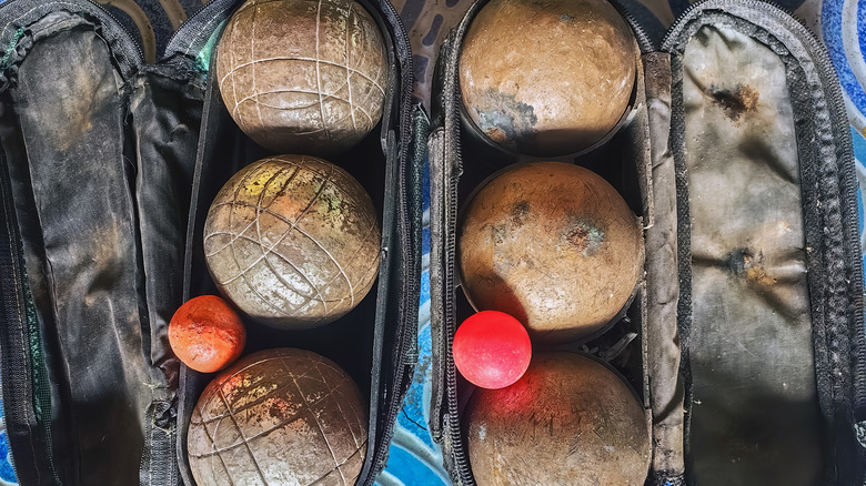 Old sports equipment