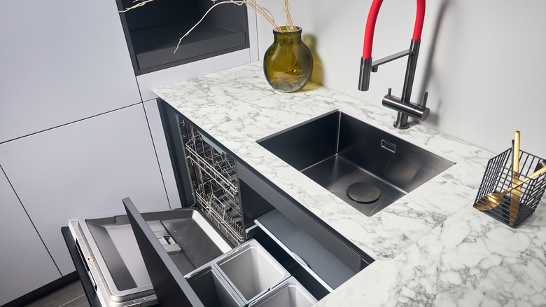 kitchen with laminate countertops