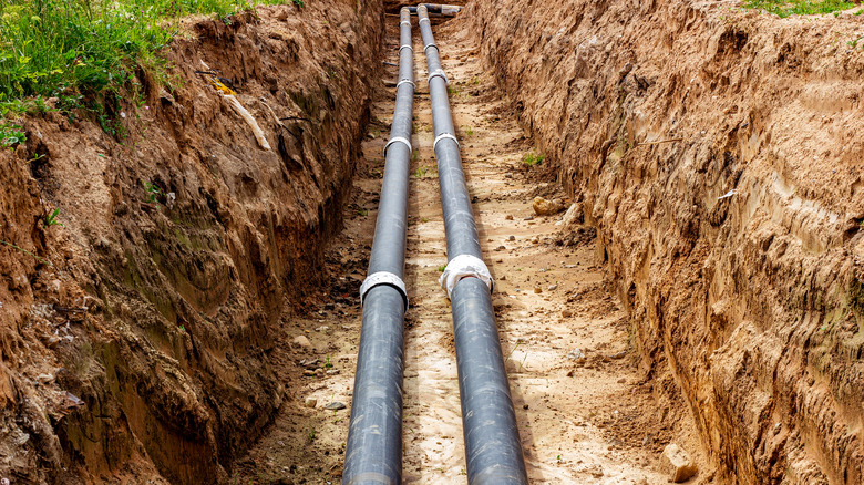Cables in the ground