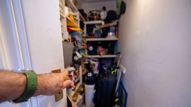 Closet full of storage