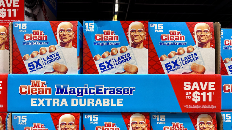 Mr. clean magic eraser store display