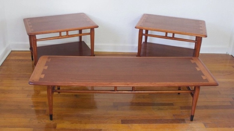 Complete set of Lane Acclaim coffee and side tables