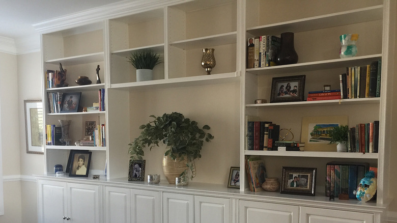 Built in bookcase