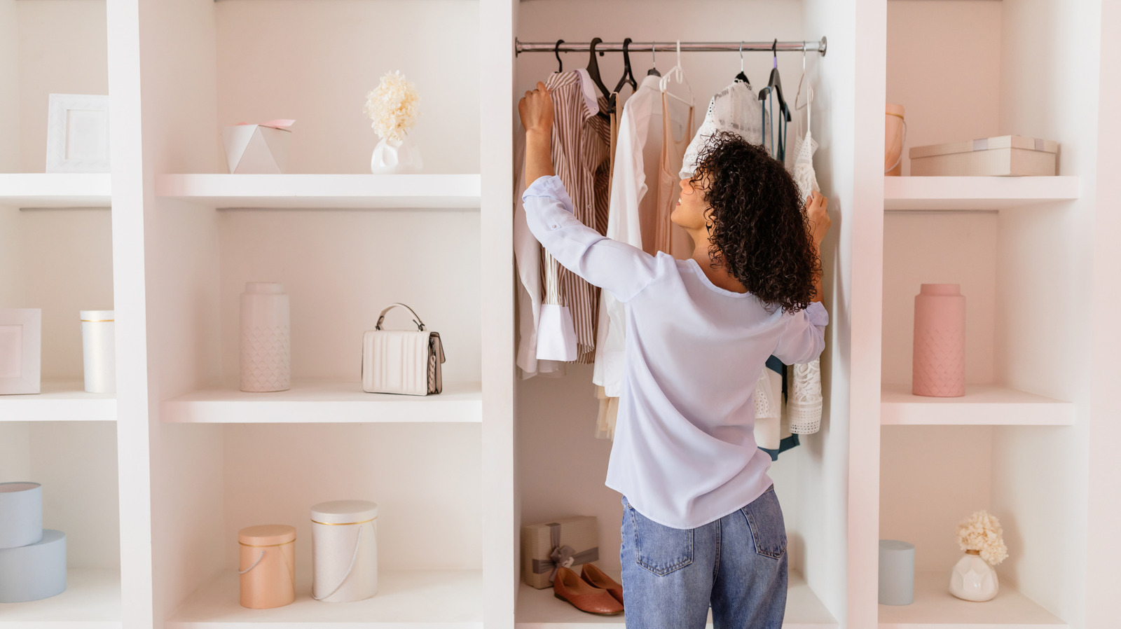 10 Ways To Maximize Your Bedroom Closet's Vertical Storage Spaces - House Digest