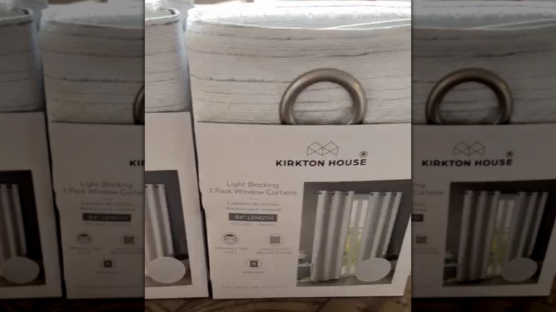 Packaged light blocking curtains from Kirkton House