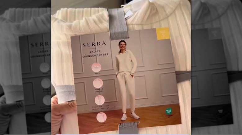 Cream ladies' loungewear set