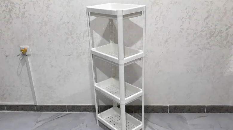 Tall IKEA Vesken shelving unit