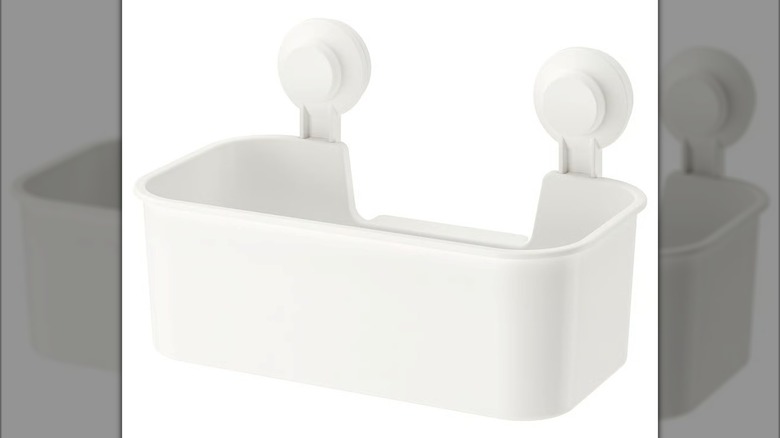 IKEA's plastic basket with suction cups