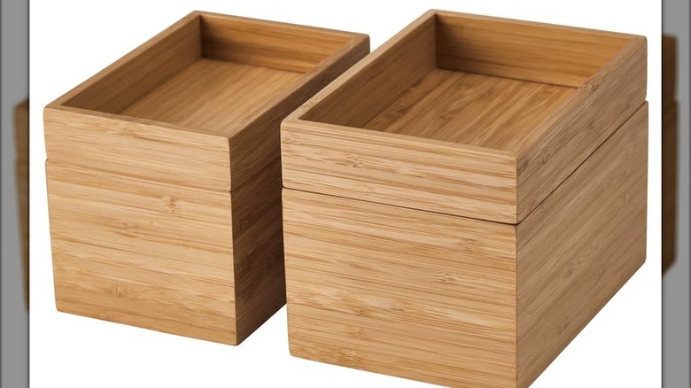 Wooden box set from IKEA