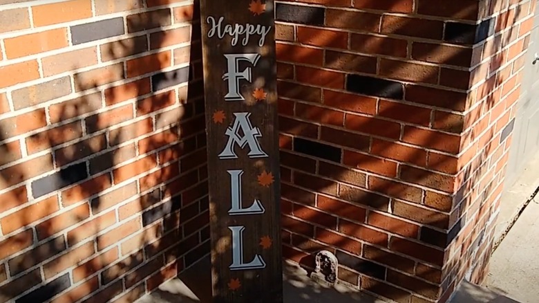 Happy Fall porch sign