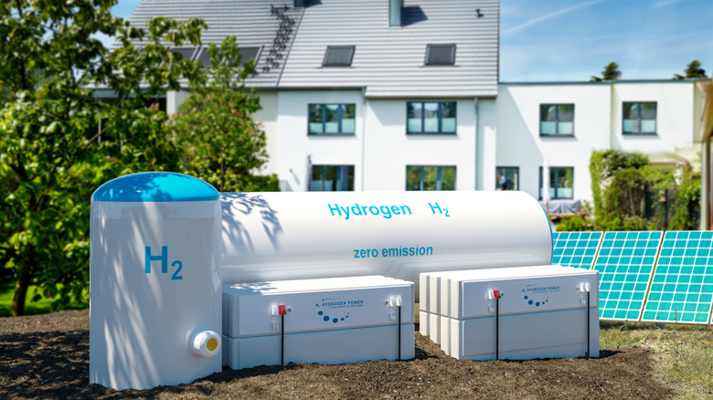 Hydrogen fuel cells powering home