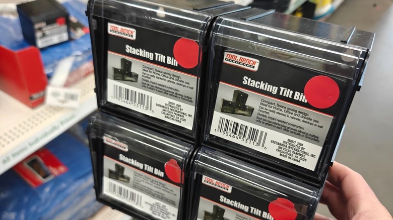 Dollar tree stacking tilt bins