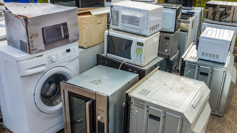 pile of old appliances