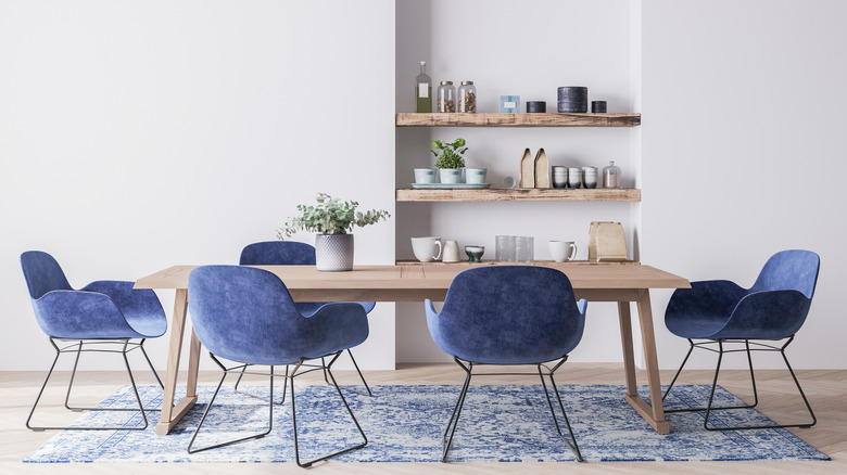 A minimalist dining room design
