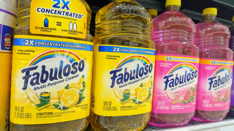 Fabuloso sitting on a shelf