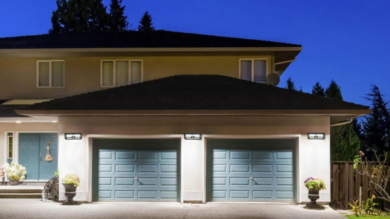 The 1000 Lumen Solar-Powered, Motion-Activated, Peel-and-Stick, Waterproof Security Light from Bunker Hill Security