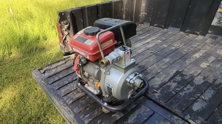 Predator's 1-inch, 79-cubic centimeter Clear Water Pump on a deck