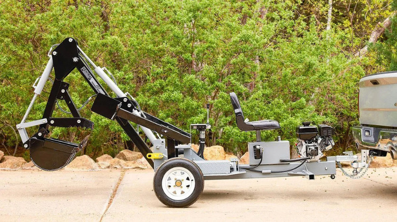 Central Machinery's 8 Horsepower Towable Backhoe