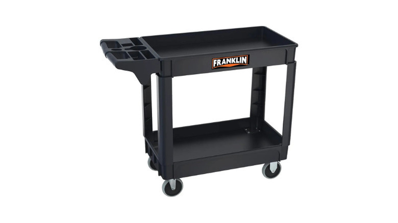 Franklin's 30 in. x 16 in., 2-Shelf Utility Cart on a white background