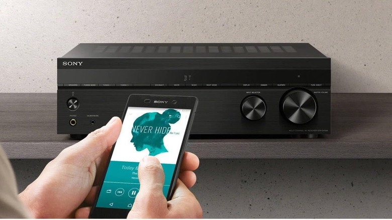 The Sony STRDH590 5.2 Channel Surround Sound Home Theater Receiver