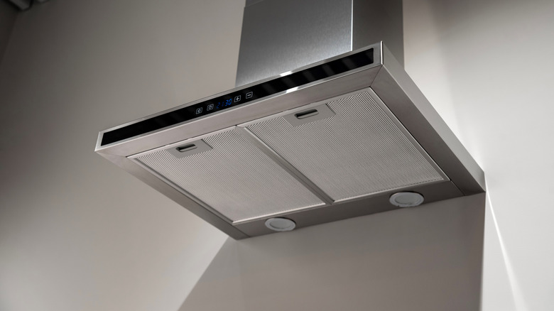 range hood mounted on a wall