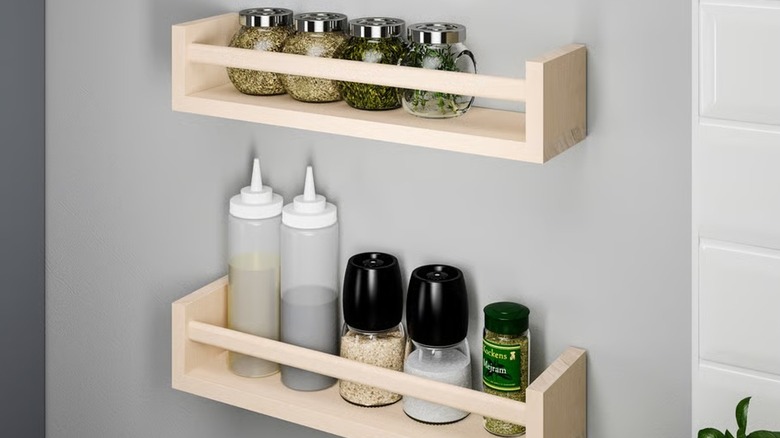 IKEA BEKVAM spice rack on a wall