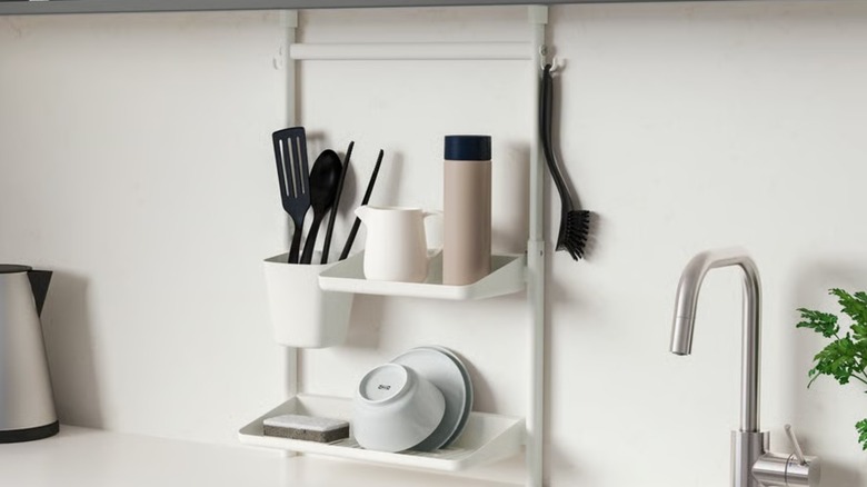 IKEA SUNNERSTA organizer near a kitchen sink