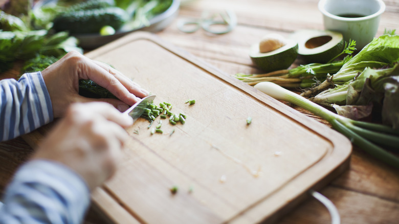 Used plastic cutting boards