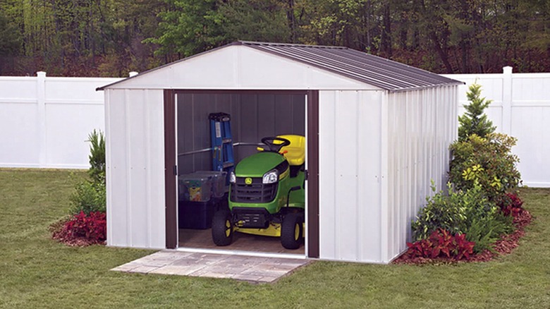 Arrow 10-ft x 12-ft High Point Metal Storage Shed