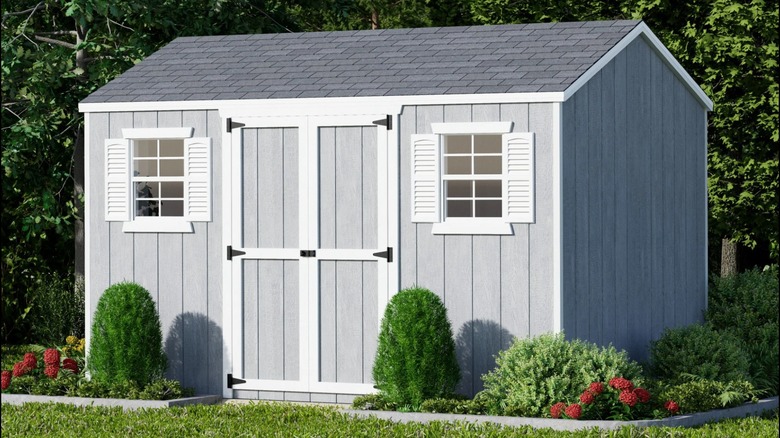 Little Cottage Co Workshop 8-ft x 12-ft Gable Style Storage Shed